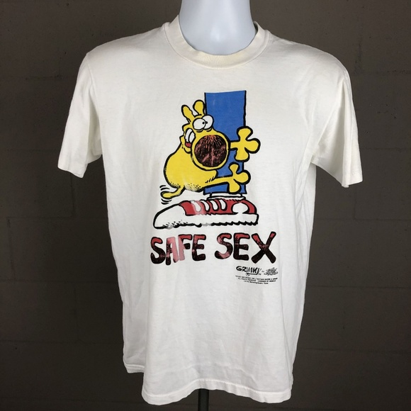 Stedman Grimmy Mens T Shirt Size M White Rx